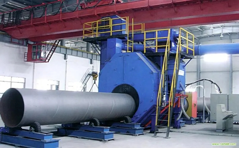 巫溪自动环保钢管内壁喷砂机