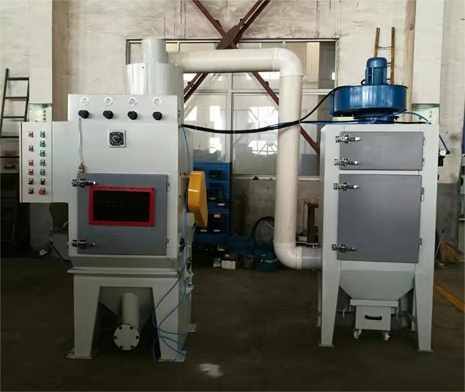 巫溪中小型零件履带式自动喷砂机高效清洁省时省力