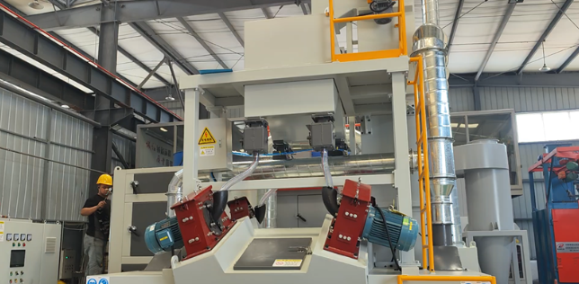 巫溪板材除锈强化，通过式抛丸机应用案例