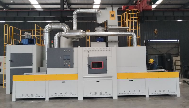 巫溪输送式喷砂机 适配流水线生产需求