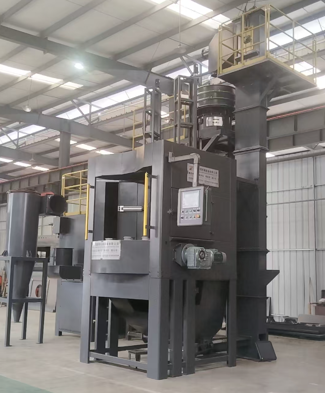 巫溪转盘式喷砂机 提升圆形工件处理效率